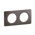 Legrand - Plaque Céliane 2 postes - Gris Cendré emballage GD