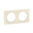 Legrand - Plaque Céliane 2 postes - Blanc Amande emballage GD