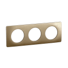 Legrand - Plaque Céliane 3 postes - Bronze Satiné emballage GD