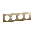 Legrand - Plaque Céliane 4 postes - Bronze Satiné emballage GD
