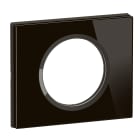 Legrand - Plaque de finition Céliane 1 poste - Verre Onyx Noir