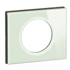 Legrand - Plaque de finition à clipser Céliane 1 poste - Verre Opale Blanc