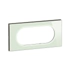 Legrand - Plaque de finition Céliane 4 à 5 modules - Verre Opale Blanc