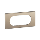Legrand - Plaque de finition Céliane 4 à 5 modules - Nickel Satiné