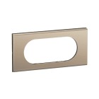 Legrand - Plaque de finition Céliane 4 à 5 modules - Nickel Satiné
