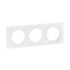 Legrand - Plaque de finition Céliane 3 postes - Blanc Antimicrobien