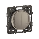 Legrand - Interrupteur filaire double Céliane with Netatmo avec Neutre - Titanium