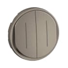 Legrand - Enjoliveur double inter ou va-et-vient témoin Céliane - Blanc Antimicrobien