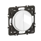 Legrand - Interrupteur ou va-et-vient + poussoir Céliane enjoliveur Blanc et support