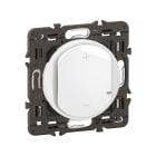 Legrand - Variateur 2 fils Céliane toutes charges enjoliveur Blanc et support