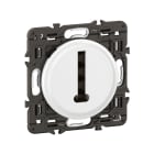 Legrand - Prise téléphone Céliane 8 contacts - enjoliveur Blanc et support