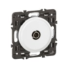 Legrand - Prise TV simple mâle Céliane - enjoliveur Blanc et support