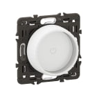 Legrand - Variateur avec bague rotative 200W LED Céliane - enjoliveur Blanc et support