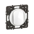 Legrand - Poussoir lumineux Céliane enjoliveur Blanc, support et voyant