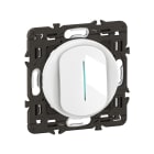 Legrand - Interrupteur témoin Céliane 10AX enjoliveur Blanc, support et voyant