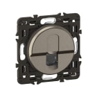 Legrand - Prise RJ45 Céliane blindée Catégorie 6 STP - enjoliveur Titanium et support