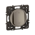 Legrand - Poussoir VMC Céliane enjoliveur Titanium et support