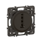 Legrand - Prise téléphone Céliane 8 contacts - enjoliveur Noir et support