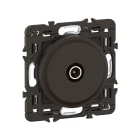 Legrand - Prise TV simple mâle Céliane - enjoliveur Noir et support