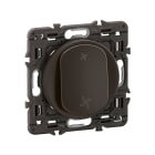 Legrand - Poussoir VMC Céliane enjoliveur Noir et support