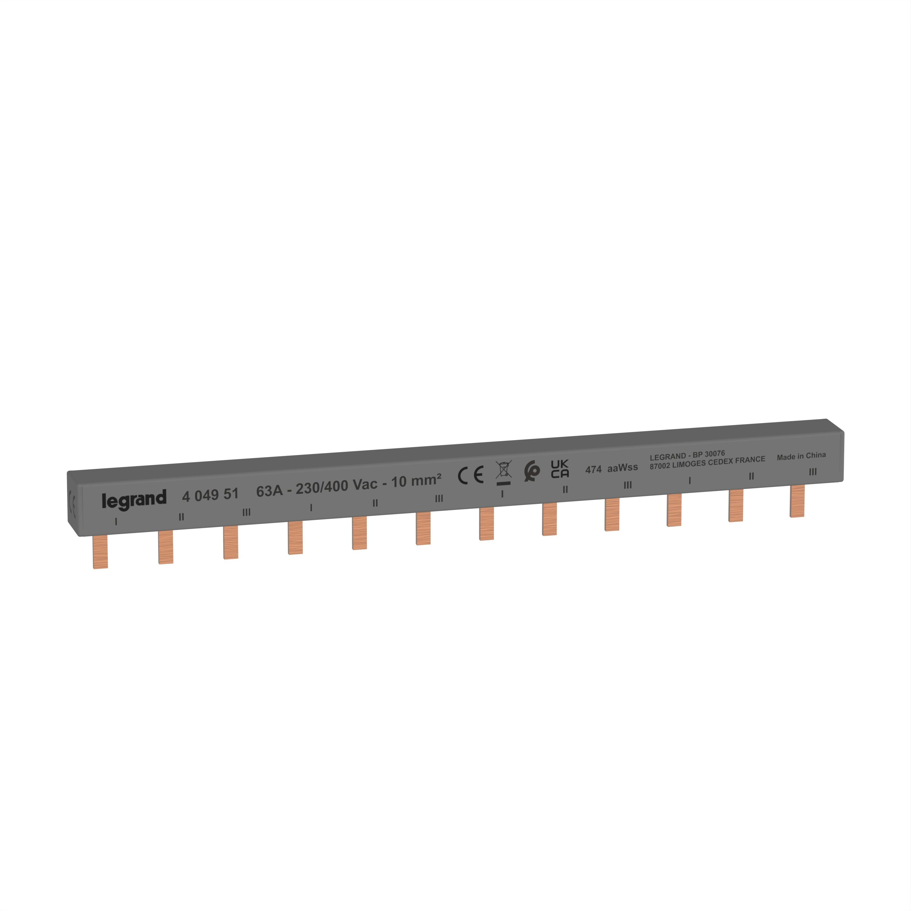 Legrand - Peigne d'alimentation 3P HX3 longueur 12 modules