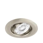 Aurora - EDLM - Spot enc. rond basculant acier pour GU10 finition AB