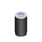 Aurora - M-Lite - Enc. mural/sol LED acier inox 304 240V 1W IP67 Bleu