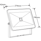 Aurora - Quazar - Proj. ext. LED IP65 50W 6500K BL