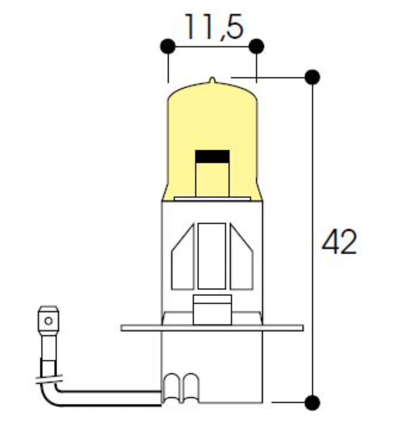 Aurora - Lampe halogene automobile H3 24V 70W PK22s