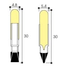 Aurora - TEL - T5,5 4,8X30 24V 20mA