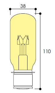 Aurora - Lampe navigation T38X110 24V 40W P28S