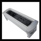 Xeta - Multiprise rotative motorisee 2PC + 2 RJ45 + 2 USB