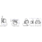 Xeta - Couronne magnetique ronde - Finition Or brosse