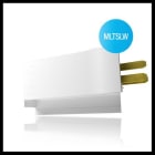 Xeta - Bloc de raccordement gauche blanc pour systeme modulaire sur rail