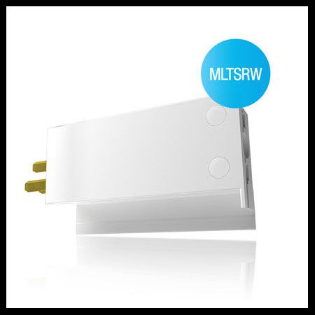 Xeta - Bloc de raccordement droit blanc pour systeme modulaire sur rail