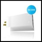 Xeta - Bloc de raccordement droit blanc pour systeme modulaire sur rail