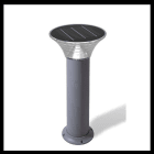 Xeta - ARES - Borne LED solaire grise de sol dimmable ? IP65/IK08