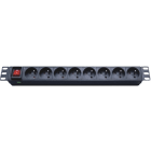 Xeta - PDU multiprise horizontale 19'' - 8 prises 2P+T et cable 1,8M