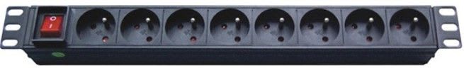 Xeta - PDU multiprise horizontale 19'' - 8 prises 2P+T et cable 1,8M