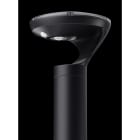 Xeta - MUZE - Borne luminaire LED solaire noire 90cm - 3000K - 1,2W - IP65 - IK10