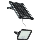 XPE - CUBE - Projecteur noir LED avec panneau solaire deporte - 3000K - 30W - IP65
