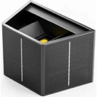 Xeta - PRISMA1 - Applique LED solaire noire avec double diffuseur - 3000K - 70 lm