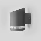 Xeta - COSMIX - Applique LED solaire ronde anthracite - 3000K - 100 lm