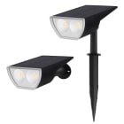 XPE - WOLIXMINI - Mini projecteur de jardin LED solaire noir - 3000K - 150 lm max