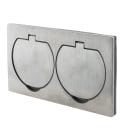 Xeta - CLAPIX2 - Double prise de sol encastrable a clapet - Aluminium - IP55