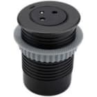 Xeta - PUSHIX60 - Prise encastrable et retractable noire et 1 USB