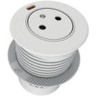 Xeta - PUSHIX60 - Prise encastrable et retractable blanche et 1 USB