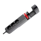 Xeta - FIX33 - Multiprise noire a fixer - 3 prises et 3 USB