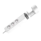 Xeta - FIX33 - Multiprise blanche a fixer - 3 prises et 3 USB