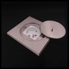 XPE - Prise de sol etanche 1 prise 16A-250V - couvercle inox